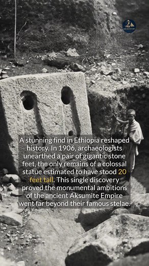 A 1906 discovery of giant stone feet revealed the colossal ambitions of the ancient Aksumite Empire. #ancienthistory #archaeology #discovery #historyfacts | Archeostory