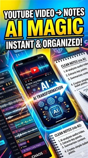 Convert Any YouTube Video Into Notes Using AI | Best AI Study Tool