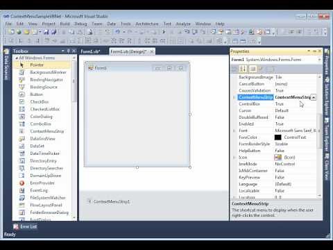 Context Menu Strip in VB.Net