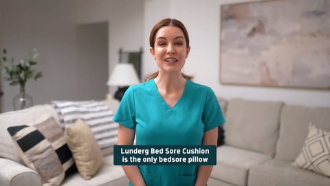 Lunderg Bedsore Pillow Positioning Wedge - with 2 Non-Slip Pillowcases & Adjustable Slope - Pressure Ulcer Cushion for Bed Sore Prevention - Stay on The Side and Stay Off The Back