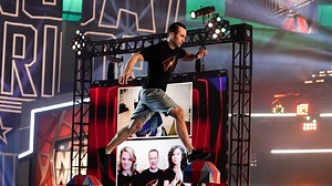 Joe Moravsky is fast as lightnight out here! | Ninja Warrior