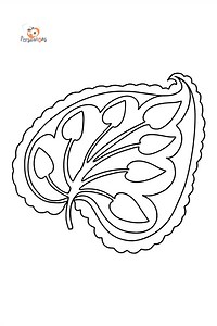 Kings Leaf coloring page ♥ Online and Print for Free!
