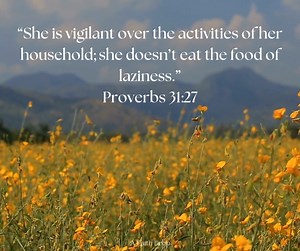 Proverbs 31:27 | A Faith Drop Ministries
