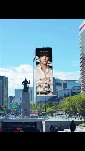 Major LED Billboard for Jungkook at GHM Koreana Hotel 🏨💜#jungkook #explore #comeback #jungkookedit