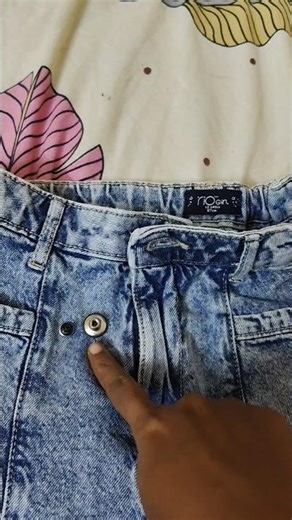 Simple trick to fix a button for jeans ,#diy #diycrafts #diyideas #jeans #ideas #tricks