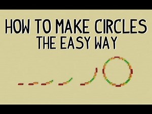 How to make circles in Minecraft - The easy way!