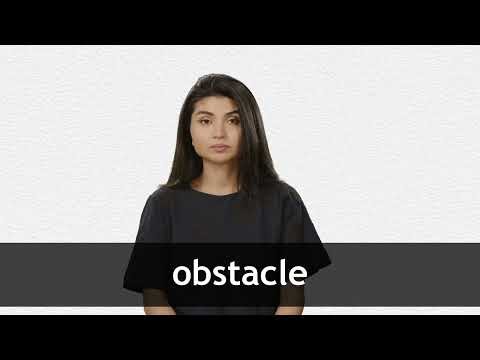 How to pronounce OBSTACLE in American English
