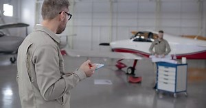 Aviation Maintenance Worker Examining Documents Schemes Stock Footage Video (100% Royalty-free) 1025690282 | Shutterstock