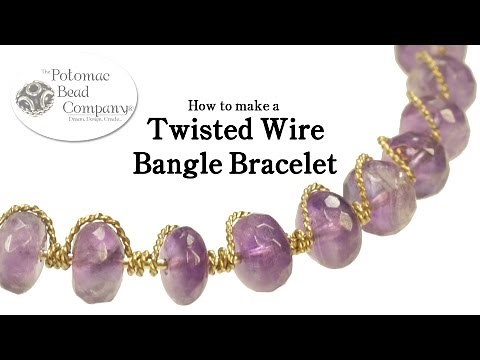 Make a Twisted Wire Bangle Bracelet