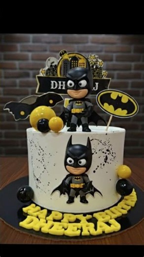 "Unique Batman Cake | #magicalcake Batman Cake""#beautyandthebeastcake Batman Theme Cake#batmancake