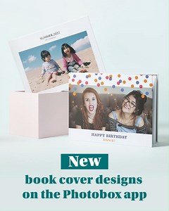 4 comments | Big news ⭐ We've launched *NEW* photo book cover designs on the app. Choose from 11 cover designs and create your A4 or A3 personalised photo book over on the app in minutes using the photos on your phone  | Photobox | Facebook