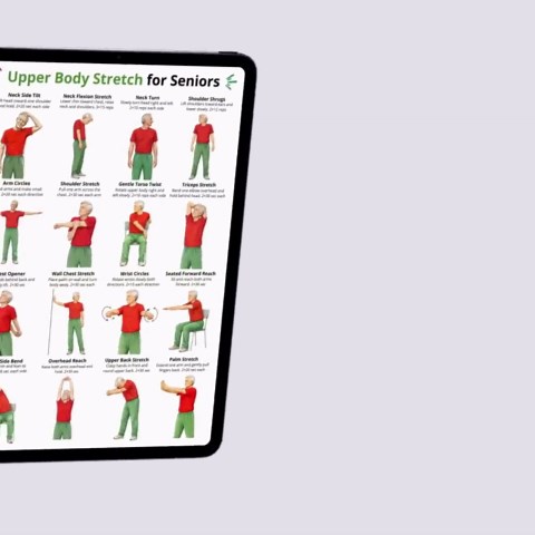 Upper Body Stretch for Seniors Printable PDF, Stretching Exercises for Shoulders Arms Neck for Older Adults, Gentle Daily Stretch Routine - Etsy