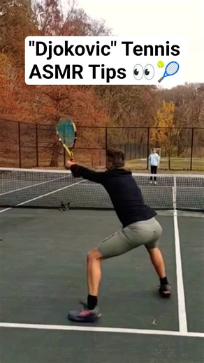 ASMR "Djokovic's" Tennis Tips in the Wind 🌬️🎾 #tennis #tips #windy
