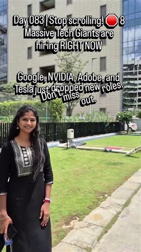 Day 083 | Stop scrolling! 🛑 8 Massive Tech Giants are hiring RIGHT NOW