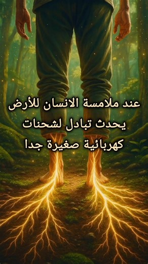 الارض تسحب الشحنات المؤذية التي تسبب الخلل في جسم الانسان