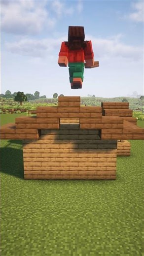 Smallest House In Minecraft #minecraft #minecraftbuilding #shorts