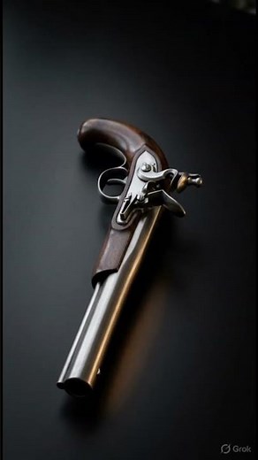 Rusted flintlock pistol