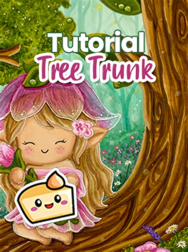 A few of you asked for a tree trunk tutorial… okay, technically it was one person, but I’m counting it 😄 @Pâmella Bonfim Coloring So here it is. A soft little woodland moment from Mosswyn Hollow. There are some similar tutorials out there. My approach is quite similar to that of @Coline Sister’s I used alcohol markers to build up the bark texture, layering from light to dark, adding gentle shadows, and blending everything back together with the mid-tone. For the leaves, I used lots of tiny stip