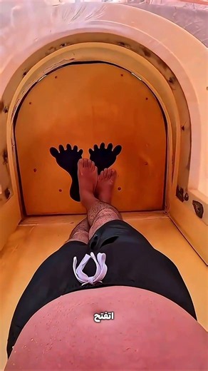 He went down the highest slide… and didn't expect what would happen! 😱💦
