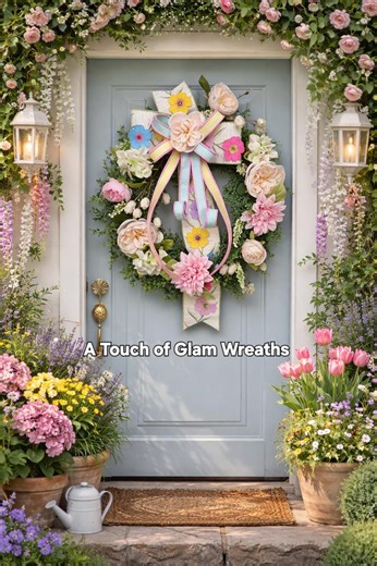 Spring Garden Party Wreath Summer Mothers Day Dahlias and Peonies - Etsy