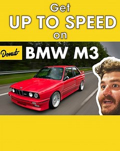 160K views · 2.4K reactions | James gets us Up To Speed on the history of the BMW M3, one of the most iconic German cars ever. For more BMW: https://www.facebook.com/watch/100068975025594/872811340776501/ For more Up To Speed: https://www.facebook.com/watch/447222932106523/134584003811660/ #BMW #M3 #bmwm3 #UpToSpeed #motorsports | Donut Media | Facebook