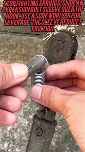 ​Genius Hack To Fix Your Tension Springs#MechanicalHacks #ToolTips#GarageLife #DIYRepair#Engineering