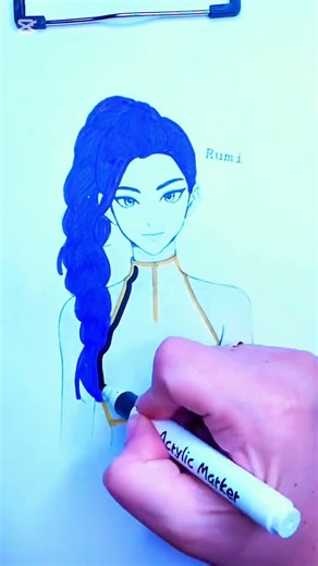 Rumi Coloring KPop Demon Hunters #kpopdemonhunters #coloringpages #rumi