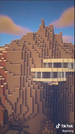 Modern Mountain House Minecraft Design 🏠 @medd.i ⛏ #foryou #fyp #gaming #gamelancer #minecraft #minecraftbuilding #minecraftbuild