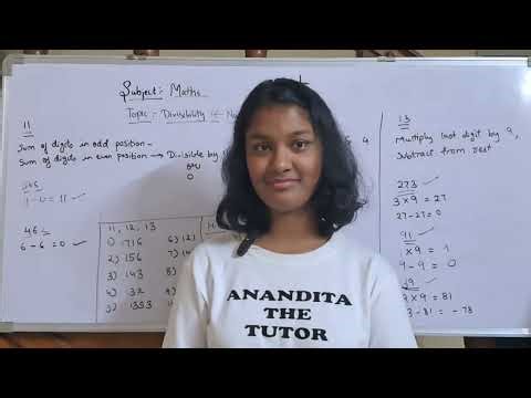 Divisibility of Numbers: 11, 12, 13 #maths #mathematics