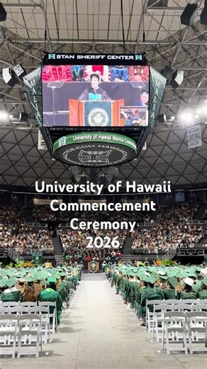 Hawaii🌈【University of Hawaii Commencement Ceremony 2026🎓】#hawaii #aloha #honolulu #shorts