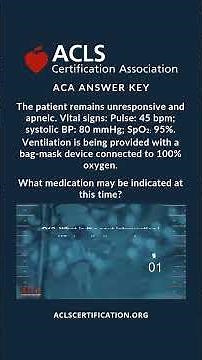 ACLS Megacode 2 Q13 Answer Key #aclsmegacode #acls #reels