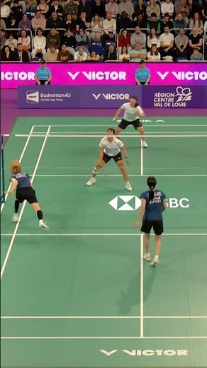 Perfectly set up! #shorts #badminton #BWF