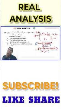 08 continuity and differentiability | Examine x^2 sin (1/x) is continuous & differentiable at x=0