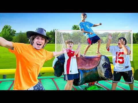 THE LAST NEIGHBOR TO FALL OFF THE MECHANICAL BULL WINS!!