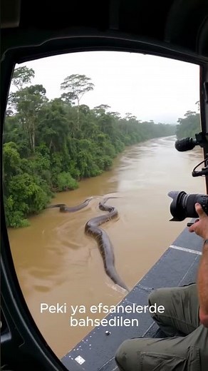 “Amazon’un Dev Yılanı Anakondanın Sırrı ve Gerçek Boyutları!” #youtubeshorts