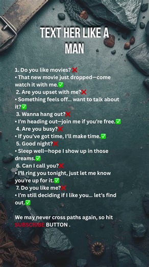 How to text her like a real man