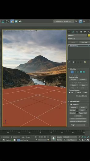 Create mountains in 3ds Max #3dsmax #architrecture #vizacademy #renderlovers