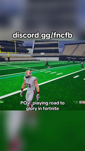 Playing Road to Glory in Fortnite