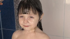 Child Bathroom Beautiful Little Girl Shower Stock Footage Video (100% Royalty-free) 1007478085 | Shutterstock