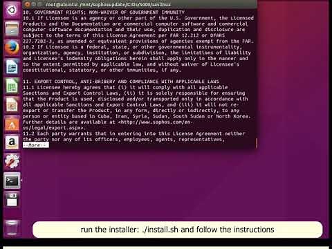 How to install a Sophos Enterprise Console managed endpoint with Sophos AV for Linux