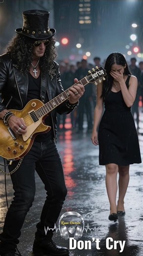 When “Don’t Cry” Changes Everything 🎸🌧️ _Emotional Street Guitar Moment #slash #gunsnroses #rock