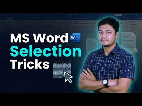 MS Word Selection Tricks | How to Select Text in Microsoft Word | Shortcut to select a line in Word