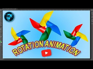 ANIMATION IN PHOTOSHOP : how to create Rotation Animation