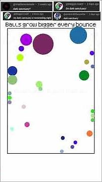 [Deltarune Chapter 3+4 Music] Dark Sanctuary - Toby Fox (Musical Ball Simulation)