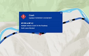 Highway 200 reopens after crash