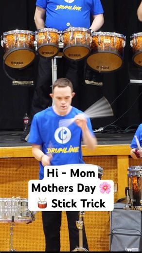 Happy Mother’s Day 🌸 🥁 stick trick (spin) “Hi-Mom”#drums #drummer #drumline #mothersday #drumming