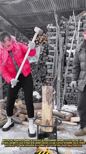 Custom Built Rotary Log Splitter - Good Tools and Machinery Make Daily Work Easy