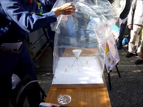 粉じん爆発実験