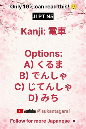 Can You Pass JLPT N5 Kanji Test? 🤔 | Quick MCQ Challenge!