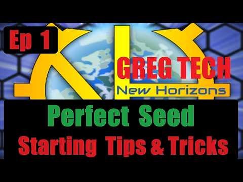 Minecraft Greg Tech New Horizon GTNH Ep 1 - Tips and Tricks Perfect Seed in Walled City